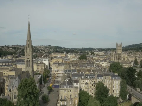 Aerial 8 of Bath, UK Stock Footage 78211206