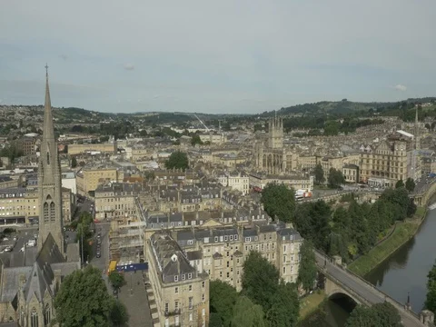 Aerial 9 of Bath, UK Stock Footage 78218443