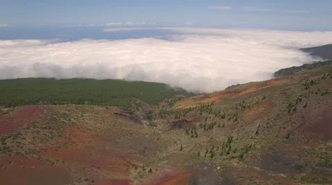 Aerial: above the clouds Stock Footage 54562672