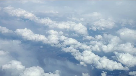 Aerial above the clouds Stock Footage 90179633