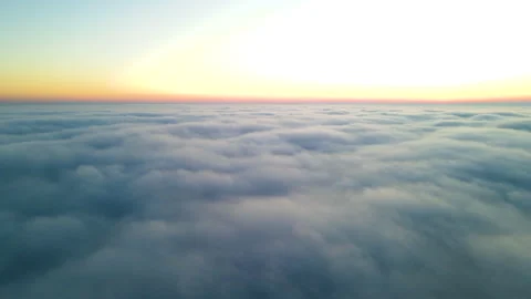 Aerial Above Clouds Niagara Town 4K 30fps 02 Stock-Footage 313856464