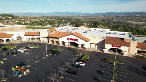 TJ Maxx storefront entrance, inside shop, Stock Video