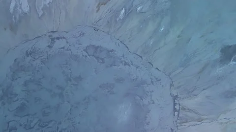 Aerial Abstract Mud Patterns at Lusi Mud Volcano, Sidoarjo, East Java, Indonesia Vidéo 348274371