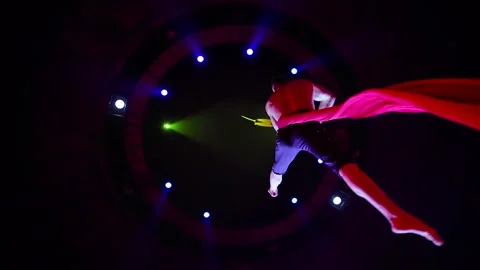 Aerial acrobat performance in the circus Video stock 146960744