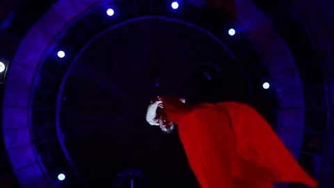 Aerial acrobat performance in the circus Video stock 146960755