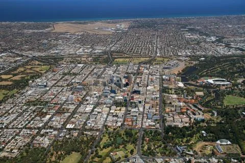 Aerial adelaide Stock Photos