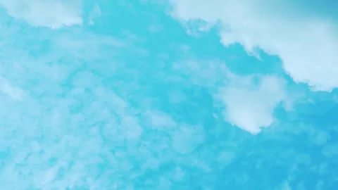 Aerial Air Plane Window View, Aerial Drone View Sunny Blue Sky and White Transfo Stock Footage 251650573