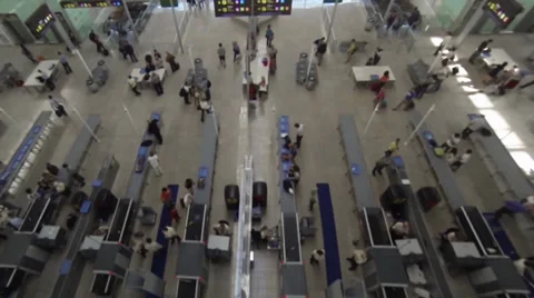 Aerial airport control checking close up Video stock 33900552