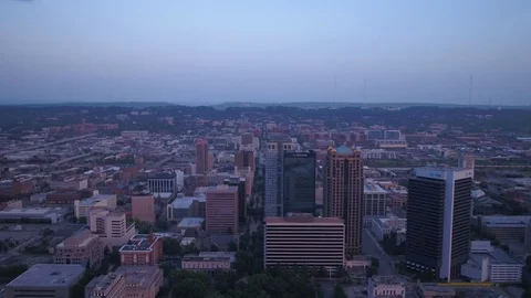 Aerial Alabama Birmingham July 2017 Sunset 4K Inspire 2 Stock Footage