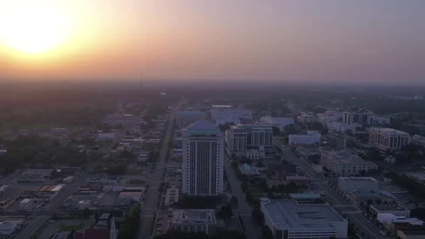 Aerial Alabama Montgomery July 2017 Sunrise 4K Inspire 2 Stock Footage