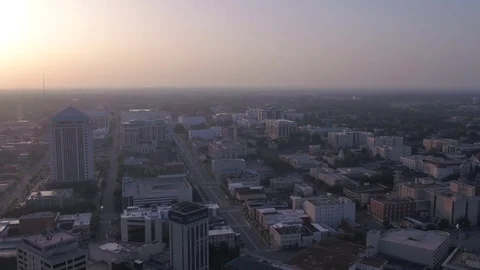 Aerial Alabama Montgomery July 2017 Sunrise 4K Inspire 2 Stock Footage