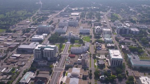 Aerial Alabama Montgomery July 2017 Sunny Day 4K Inspire 2 Stock Footage
