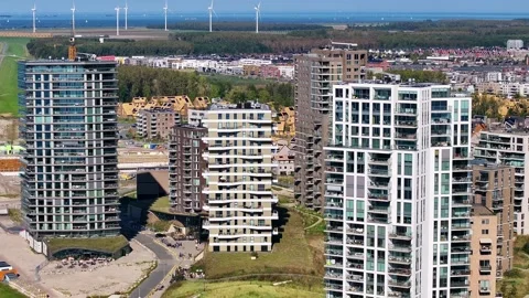 Aerial Almere Duin Video stock 287329623