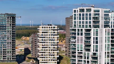 Aerial Almere Duin Video stock 287329624