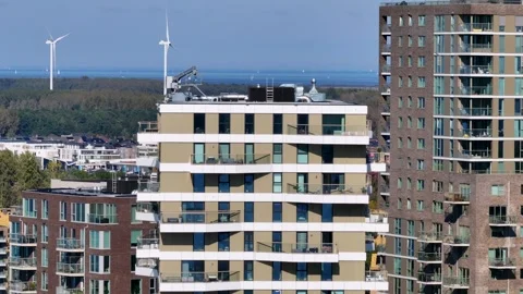 Aerial Almere Duin Video stock 287329626