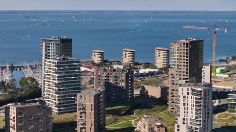 Aerial Almere Duin Video stock 287329693