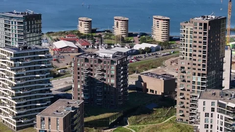 Aerial Almere Duin Video stock 287329694