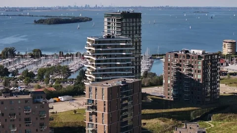Aerial Almere Duin Video stock 287329705