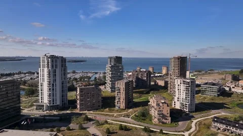 Aerial Almere Duin Video stock 287329786