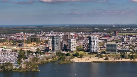 Aerial Almere Duin Video stock 287329871