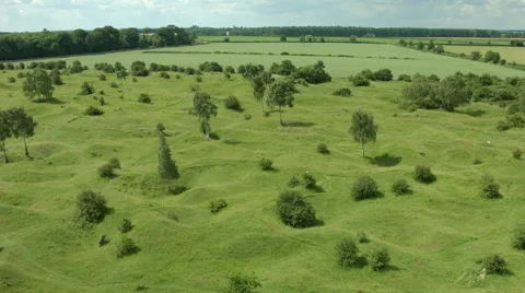 Aerial of an ancient quarry Stock Footage 39977951