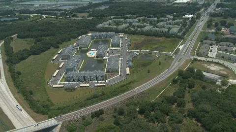 Aerial Apartment Complex 動画素材 732199