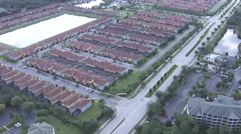 Aerial of Apartment Complex-Vlog Stock Footage 56910295