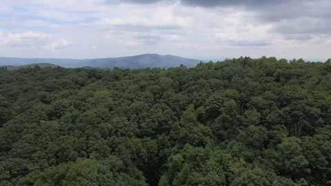 Aerial of Appalachian Mountains Stock Footage 128402747