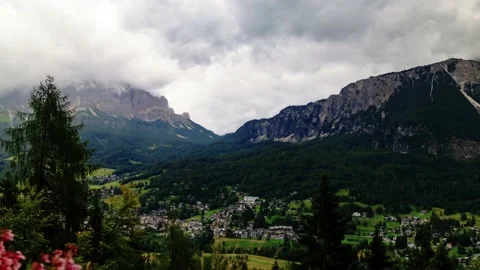 Aerial approaching view of Tre Cime di Lavaredo in the Dolomites, Italian Alps Stock Footage 147191564
