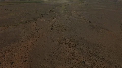 Aerial of Australian outback Stock Footage 72123404