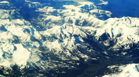 Aerial of Austrian Alps Stockbeeldmateriaal 27137602