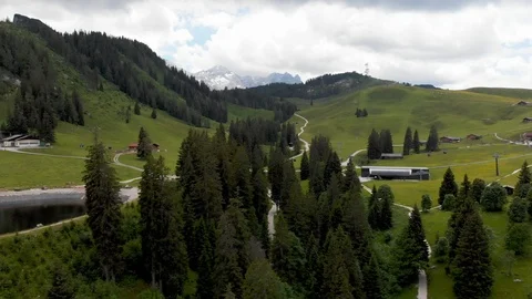 Aerial Austrian Alps 스톡 동영상 91975423