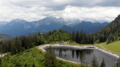 Aerial Austrian Alps 스톡 동영상 91975791