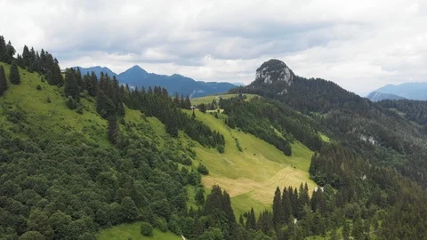 Aerial Austrian Alps Stock Footage 91977561