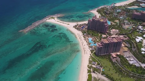 Aerial Bahamas Nassau July 2017 Sunny Day 4K Inspire 2 Stock Footage