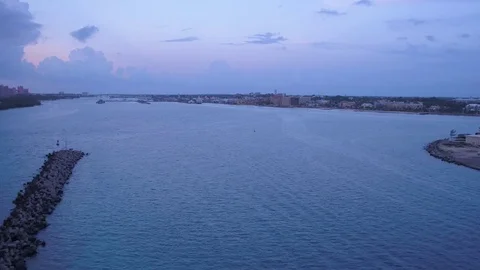 Aerial Bahamas Nassau July 2017 Sunset 4K Inspire 2 Stock Footage