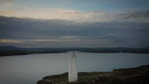 Aerial of Baltimore Beacon Stock Footage 129319140