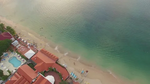 Aerial of bay Stock Footage 61861328