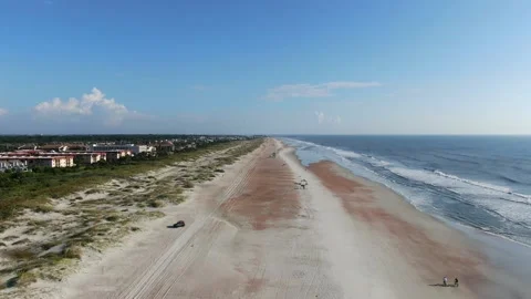Aerial beach and ocean Stock Footage 201536925