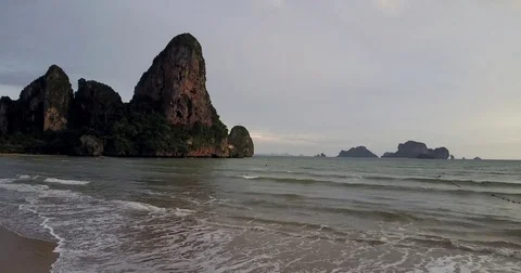 Aerial Beach Ascend Stock-Footage 80153742