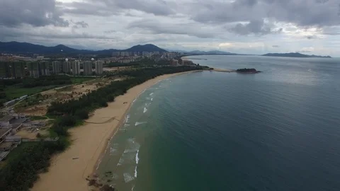 Aerial Beach Stock Footage 91251603