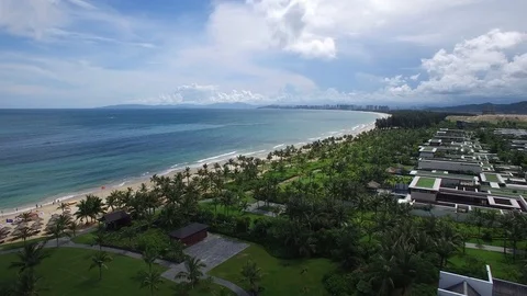 Aerial Beach Stock Footage 91251666