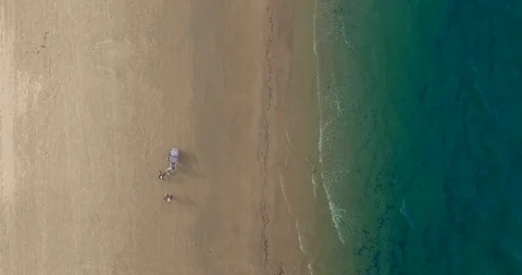 Aerial beach Stock Footage 100920999