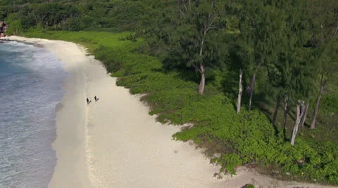 Aerial beach footage Stock Footage 24670108