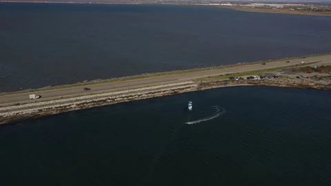 Aerial Beach Kite Boarding - Delete 스톡 동영상 217568507