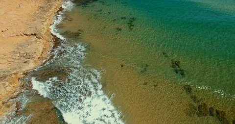 Aerial Beach Video Stock Footage