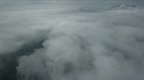 Aerial of beautiful cloudscape over landscape Stock Footage 63056429