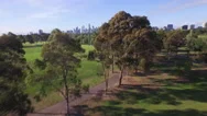 Aerial Of Beautiful Melbourne Cityscape Stock Footage