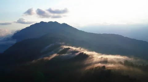 Aerial of beautiful mountain Stock Footage 65877970