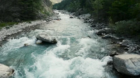 Aerial of beautiful stream Stock Footage 64724333